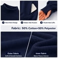 thumbnail image 5 of Mock Neck Sweatshirt Women Oversized Turtleneck Pullover Long Sleeve Casual Drop Shoulder Tops Fleece Sweater with Thumb Hole L, 5 of 8