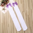thumbnail image 3 of Liacowi Women Thigh High Stockings, Beautiful Satin Bow Extra Long Socks for Party Carnival Prom, 3 of 7