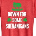 thumbnail image 3 of Instant Message - Down For Some Shenanigans - Women's Short Sleeve Graphic T-Shirt, 3 of 6