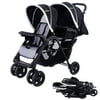 Costway Foldable Twin Baby Double Stroller Kids Jogger Travel Infant Pushchair