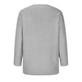 thumbnail image 5 of Taqqpue Womens Plus Size V-Neck Knit Sweater Oversized Pullover Sweater Long Sleeve Solid Color Loose T-Shirt Blouse Taqqpue Womens Sweater Tops Christmas Gifts for Women, 5 of 7