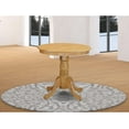 thumbnail image 2 of East West Furniture EMT-OAK-TP Eden Dining Room Table - a Round kitchen Table Top with Pedestal Base, 30x30 Inch, Oak, 2 of 3