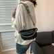 thumbnail image 4 of Cangurera Monedero de mujer PU cuero moda pecho bolsas regalos para amigos (negro), 4 of 8