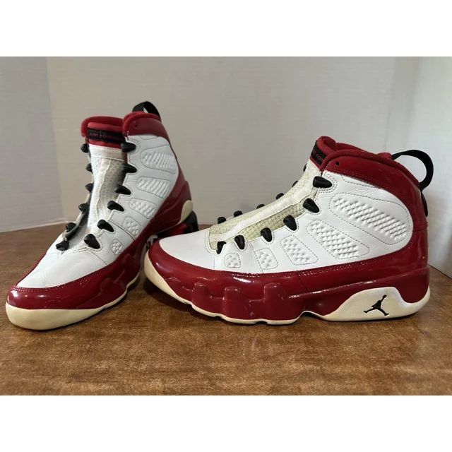 Ni - ke Ni - ke Air Jordan 9 Retro Gym Red White Sz 9.5 302370-160 Sneakers 2019 Chicago OG