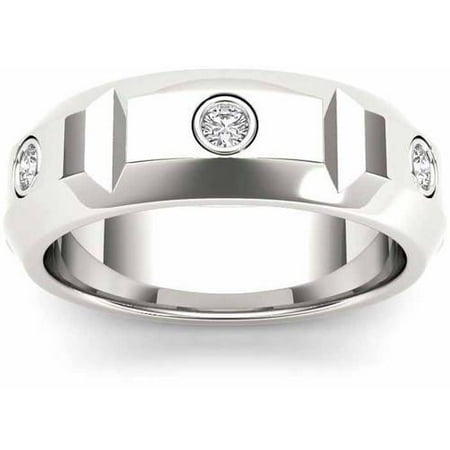 Imperial 1/4 Carat T.W. Diamond Men's 14kt White Gold Wedding Band