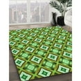 thumbnail image 3 of Ahgly Company Machine Washable Indoor Rectangle Transitional Green Area Rugs, 2' x 3', 3 of 7
