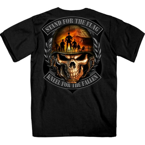 Hot Leathers GMD1501 Stand for the Flag Skull T-Shirt 3X-Large