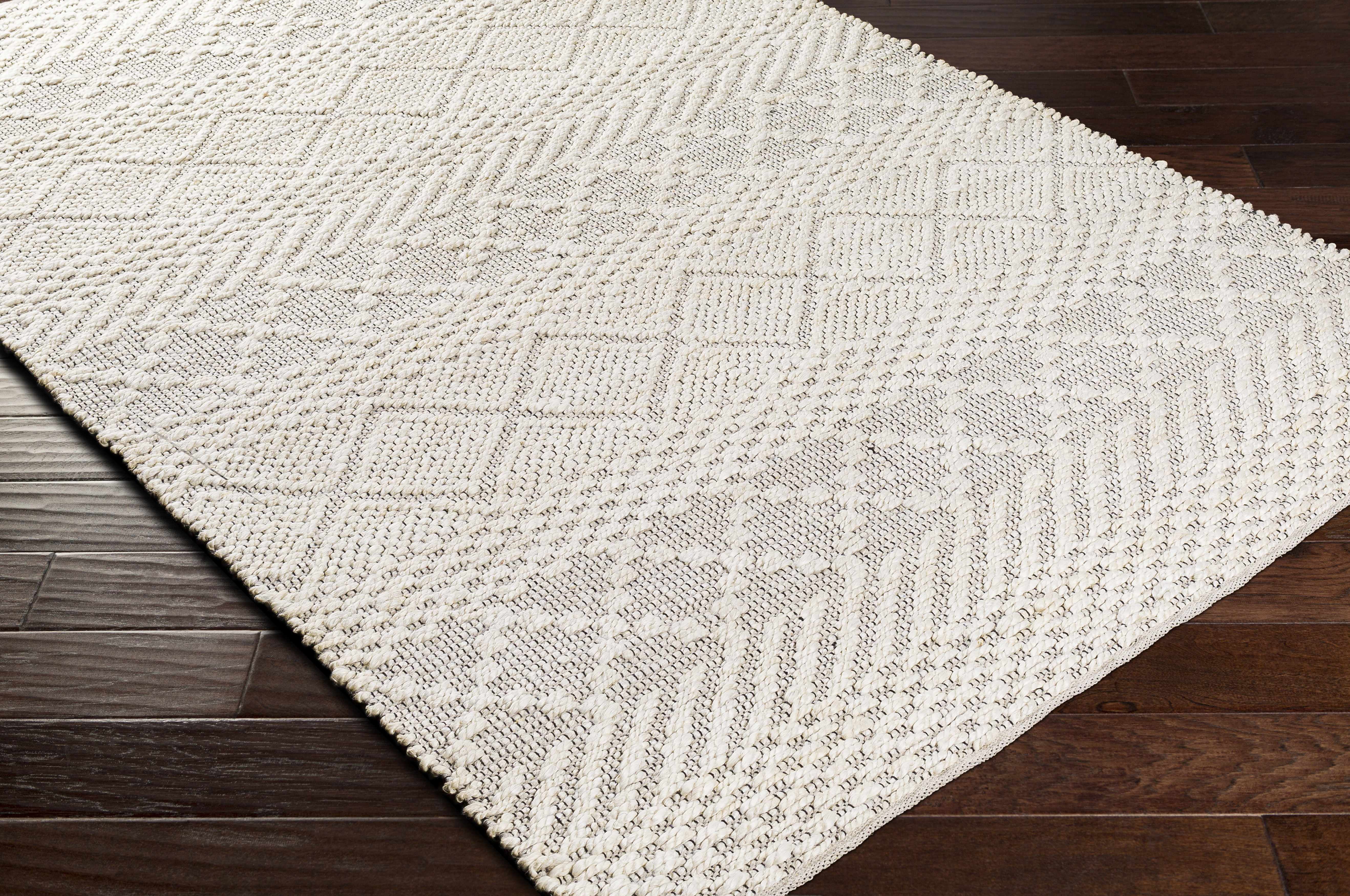 Hauteloom Sungurlu Jute Living Room, Bedroom Area Rug - Bohemian, Transitional - Cream, Black, Peach - 8'10" x 12'