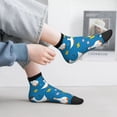 thumbnail image 2 of Fuzoiu Cartoon Goose Print Adult Socks, Crew Moisture-wicking Socks, Unisex Cushion Crew Socks,Casual Sports Ankle Socks, 2 of 7