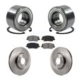 thumbnail image 1 of Transit Auto Front Wheel Bearing Disc Brake Rotors and Semi-Metallic Pads Kit for Car Kia Forte Forte5 Hyundai Veloster Koup KBB-115206, 1 of 11