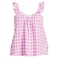 thumbnail image 5 of Terra & Sky Women's Plus Size Ruffle Strap Tank Top, 5 of 5