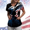 thumbnail image 2 of UngA 250 Anniversary USA Shirt Women USA 250th Anniversary Shirt Patriotic American Flag Eagle Tops 1776-2026 Gifts Women's Shirts (Black,S), 2 of 6
