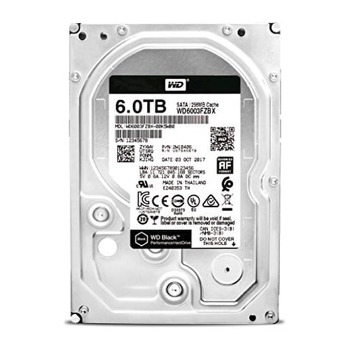 Wd Black 6tb Performance 70 Rpm Sata 3 5 Internal Hard Drive Wd6003fzbx Walmart Com Walmart Com