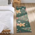 thumbnail image 3 of Yayeee Hallway Runner Rug 2'x6' Non Slip Machine Washable with Rubber Backing, Yellow Christmas Gingerbread, 3 of 8