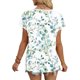thumbnail image 5 of Camiseta de Manga Corta de Verano para Mujeres Moda Cuello en V Casual Color Sólido Poliéster Uso Diario, 5 of 7