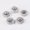 Silver, variant on 5pcs 9x5mm Rondelle Rose Gold Silver Charms Crystal & Copper Metal Loose Beads-Rose Gold