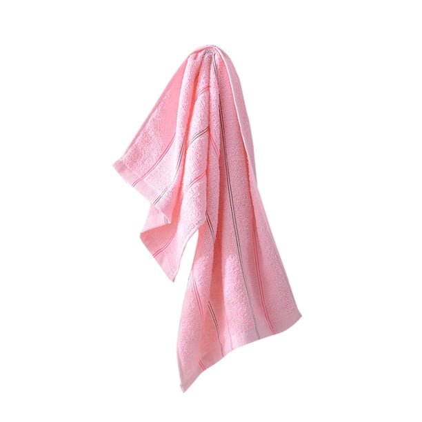Toalla De Algodón Puro, Color Liso, Absorbente, Para Limpiar La Cara, Tres Colores, 31 × 68 Cm