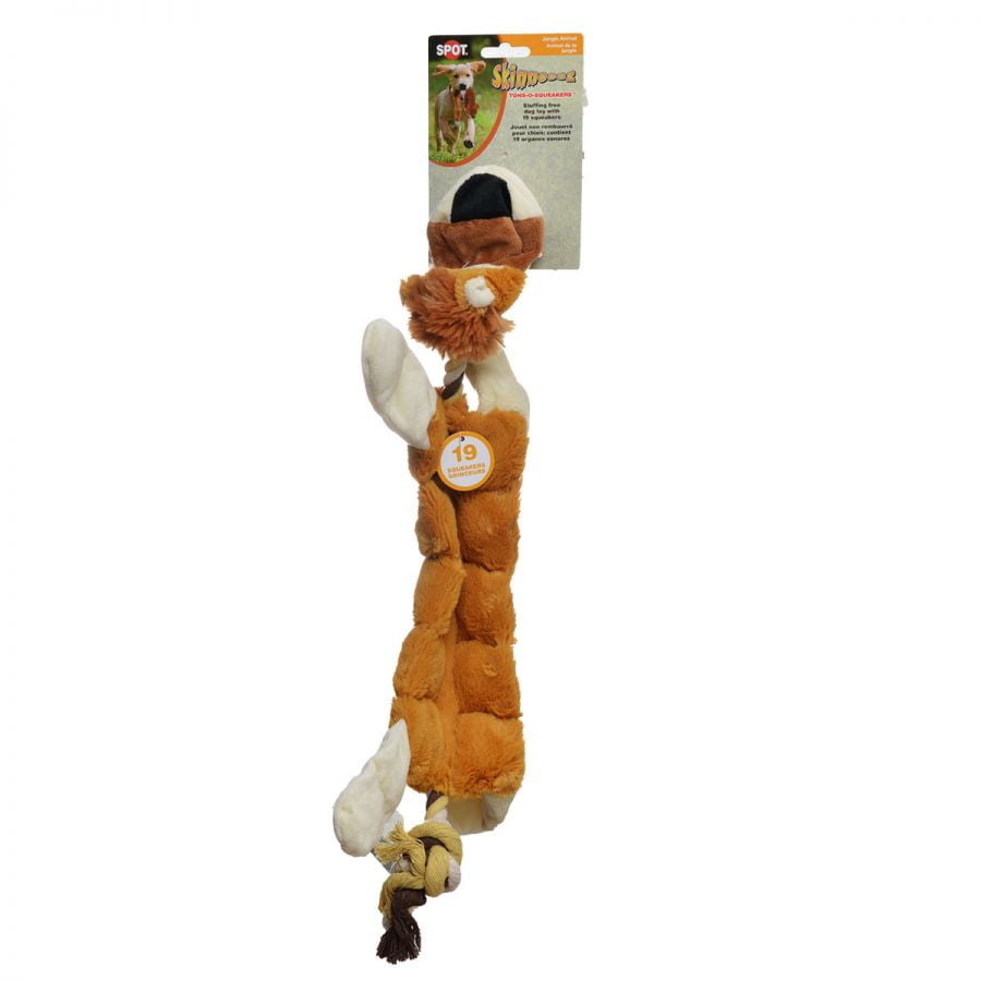 SPOT Skinneeez Multi Squeaker Jungle Dog Toy, 20" - Walmart.com