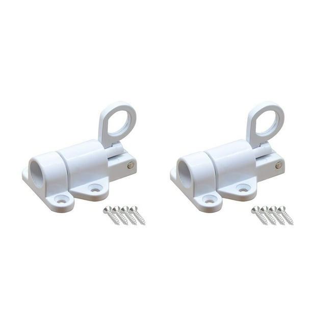 Scienceny Hot Xd-Aluminium Legering Beveiliging Automatische Venster Gate Lock Voorjaar Bounce Deur Klink Black Silver Type1 NO1 Scienceny CBP138053