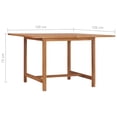 thumbnail image 4 of vidaXL Garden Table 47.2"x47.2"x29.5" Solid Teak Wood, 4 of 8