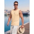 thumbnail image 2 of RICHCOIN Mens Tank Top Round Neck Sleeveless Muscle Shirts Lightweight Summer Beach Textured Tee, 2 of 7