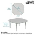 thumbnail image 5 of ECR4KIDS Clover Adjustable Activity Table, 5 of 5