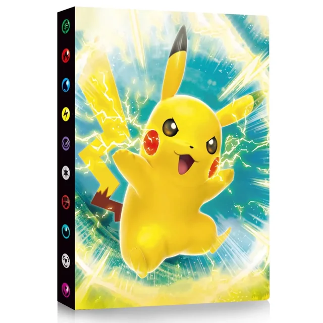 Trading Card Holder Card Album Binder, Protection Folder Book Collectible Card Album, 4-Pocket with 30-Pages 240-Trading Cards Capacity, Present for Children-KA1