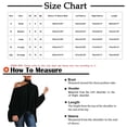thumbnail image 5 of Batwing Half Sleeve Tops for Women Fashion Print Shirts Sexy High Collar Cold Shoulder Blouses Loose Elegant Top Long Sleeve Shirts for Women, 5 of 5
