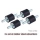 thumbnail image 1 of Soportes de goma amortiguador roscado amortiguador de puntales de choque control de ruido extremadamente duradero para motores de compresores de aire Higoodz Otros, 1 of 8