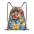 thumbnail image 1 of Pofeuu Pokemon for Water-Resistant 210D Drawstring Bag Compact Foldable Design Gym Yoga Travel Essentials Lightweight Carryall-Medium, 1 of 6