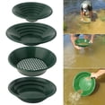 thumbnail image 2 of MOMOJIA Plastic Pan 4 Pcs Green Gold Mining Pans Mining Gravity Tray Gold Washing Pan, 2 of 14