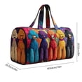 thumbnail image 3 of Homekingdee Puppy Quilted Travel Tote Bag - Portable Embroidered Polyester Handbag for Travel, Weekend Getaways and Daily Commute, 3 of 6