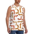 thumbnail image 2 of Fotbe Dachshund Dog Men's Camiseta sin Mangas Estampada para Hombres, Playera Casual para Gimnasio, Entrenamiento, Playa-XX-Large, 2 of 7