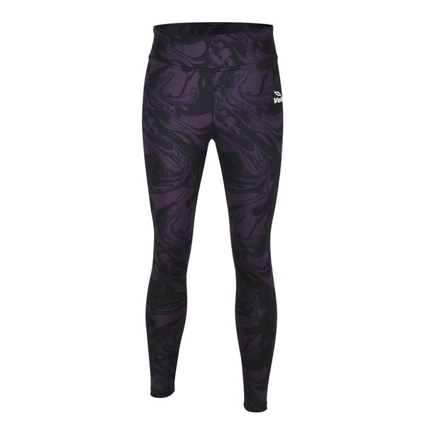 Legging deportivo Voit para mujer morado/negro running training