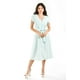 thumbnail image 1 of Vestido Midi Escote V Roman Fashion Juvenil Verde Claro 288, 1 of 5