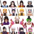 thumbnail image 2 of Hot Anime Demon Slayer Mini figura de acción Kimetsu no Yaiba bloques de modelismo Kochou Shinobu Kamado Tanjirou Nezuko bloques muñeca Juguetes, 2 of 5