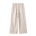 thumbnail image 3 of LRen Girls Sweatpants Size 6 Kids Trendy Wide Leg Baggy Athletic Solid Color Plus Size Cute Sweatpants Trendy Spring Fall Winter Track Sweat Pants Preppy Back To School Clothes, 3 of 3
