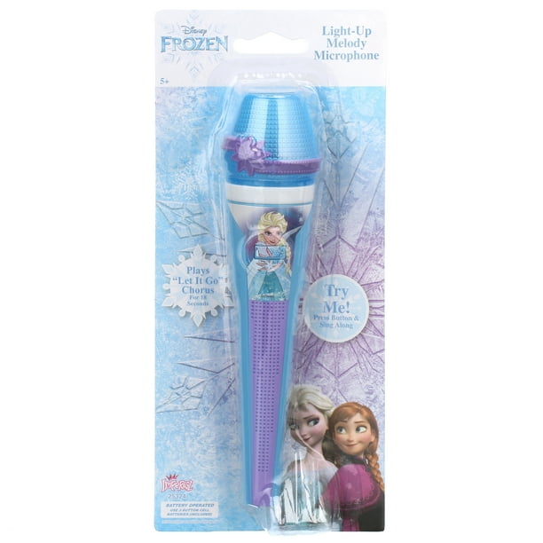 disney frozen 2 bluetooth karaoke microphone with party lights