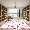 thumbnail image 2 of ODIKA 3'x5' Machine Washable Non-Slip Area Rug, Geometric Red High Traffic Rug, Red, 1053203, 2 of 7
