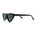 thumbnail image 6 of Womens Triangle Gothic Fashion Cat Eye Plastic Retro Sunglasses All Black, 6 of 8