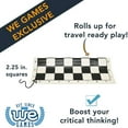 thumbnail image 2 of WE Games Complete Tournament Chess Set - Plastic Pieces - Roll-up Board - Canvas Bag, 2 of 8