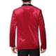 thumbnail image 3 of BLAZERS DE HOMBRE INSPIRADORES CHIC con Brillo y Rhinestones, con Solapa de Chal, Blazers de Fiesta 2XL Rojo, 3 of 5