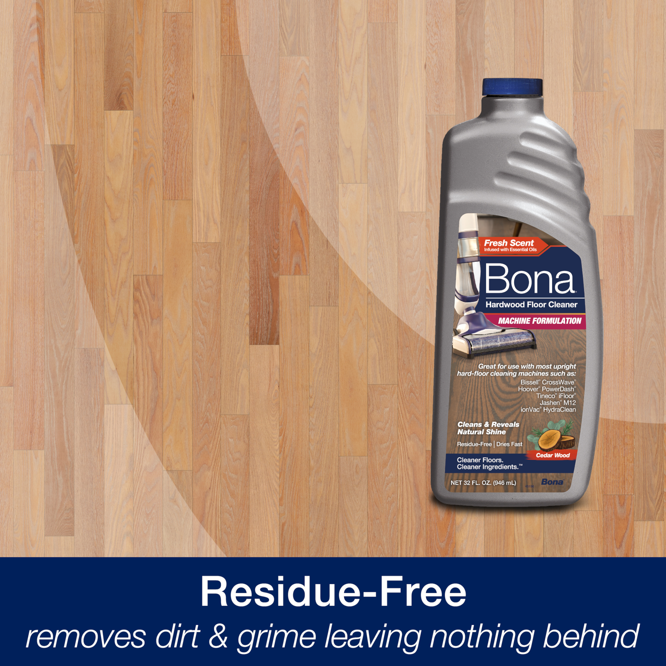 Bona Machine Concentrate Refill for Hardwood Flooring, Cedar Wood Scent, 32 Fluid Ounces - image 3 of 12