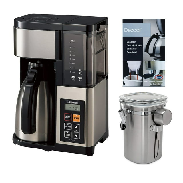 Zojirushi ECYTC100XB 10Cup Coffee Maker with Descaling Powder