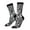 3 Black, variant on Zebra Crew Socks for Men & Women, Breathable Casual Athletic Ankle Socks