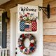 thumbnail image 4 of Patriotic Garden Flag Outdoor Decoration American Flag Banner Stars and Stripes Yard Decor for Independence Day Memorial Day Fourth of July Party Supplies Patriotic Home Decor Festive Celebration, 4 of 7