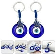 thumbnail image 2 of MasteelfCA 2 Pcs Creative Evil Eye Key Chain Fashion Bag Hanging Pendant Practical Key Ring, 2 of 7