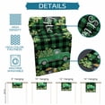 thumbnail image 6 of St. Patrick's Day Table Runner - 120 Inch Long Green Truck Lucky Shamrocks Farmhouse Check Cotton and Linen Blended Dress Scarves Farmhouse Table Runner for Kitchen Dining, Coffee Table, 13" x 120", 6 of 8