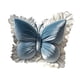 thumbnail image 3 of Almohada con forma de mariposa, soporte lumbar, decoración para el hogar, manualidades, cojín de respaldo, almohada para sofá azul, 3 of 9