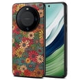 thumbnail image 1 of For Huawei Mate 60 Phone Case Fashionable Flower Design PU Leather+PC+TPU Cover - Winter / Blue, 1 of 4